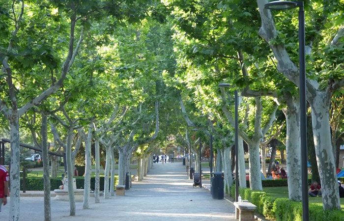 Parque de los Fueros en Teruel