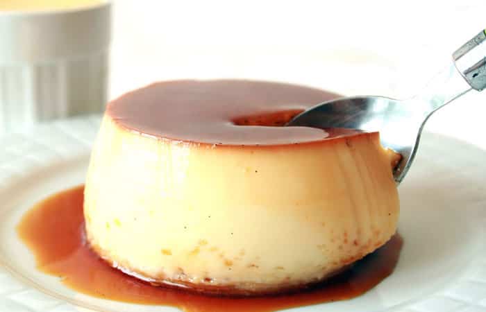 Flan casero de huevo
