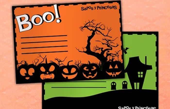 Invitaciones para Halloween descargables