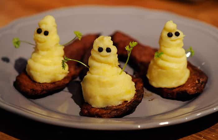 recetas de fantasmas con puré de patatas recetas de fantasmas con puré de patatas