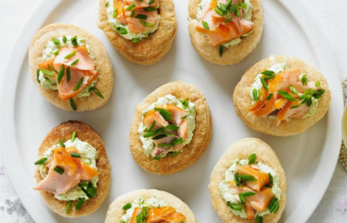 volovanes de salmón volovanes de salmón