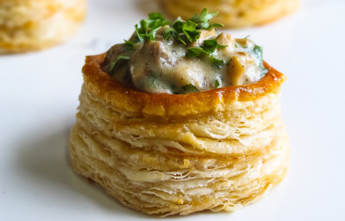 volovanes rellenos de champiñones volovanes rellenos de champiñones