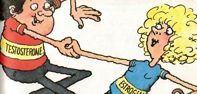 Ilustración de Arthur Robins del libro "Qué me está pasando"