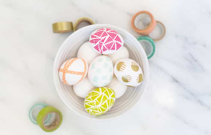 huevos pintados de Pascua con washi tape huevos pintados de Pascua con washi tape