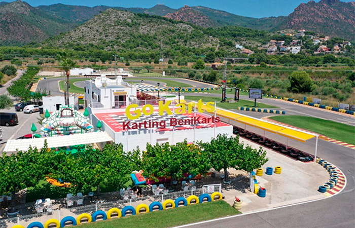 Imagen aerea del circuito de Benikarts Circuito de Benikarts