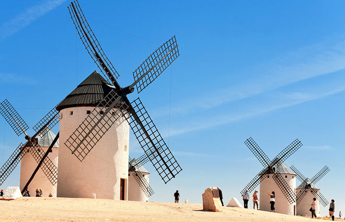 Molinos de viento en Campo de Criptana, Ciudad Real
