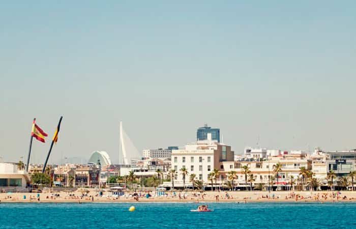 Playa de Las Arenas en Valencia