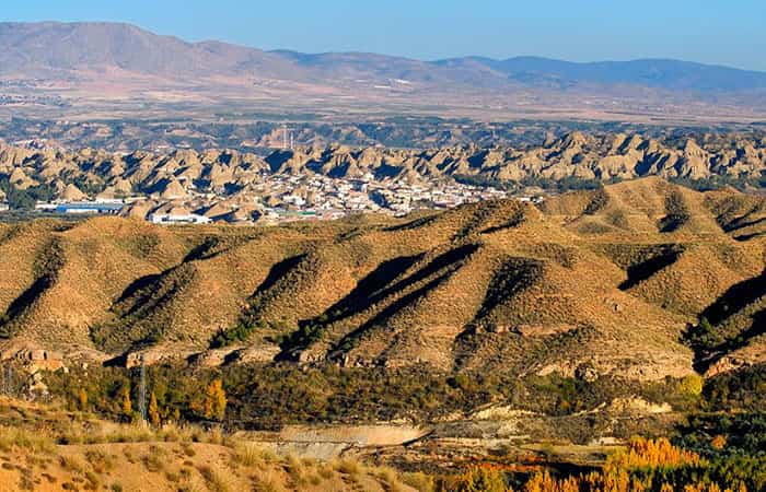 Pueblo de Purullena en Granada