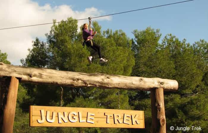Jungle Trek, un parque de aventura en los árboles en Tarragona