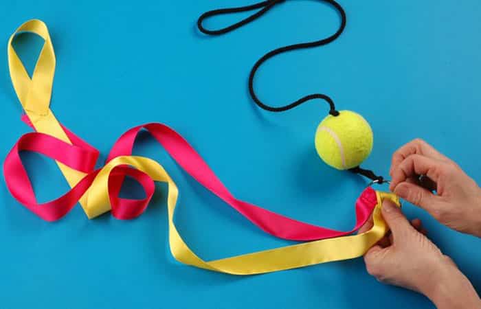 cariocas de colores Cariocas con pelota de tenis