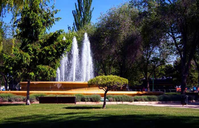 Paseo de los Planetas en el Parque Lineal de Albacete