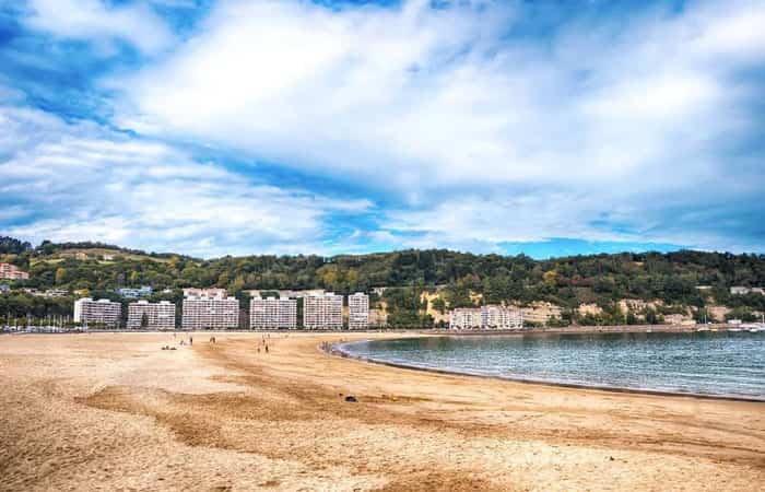 Playa de Hondarribia en Guipúzcoa