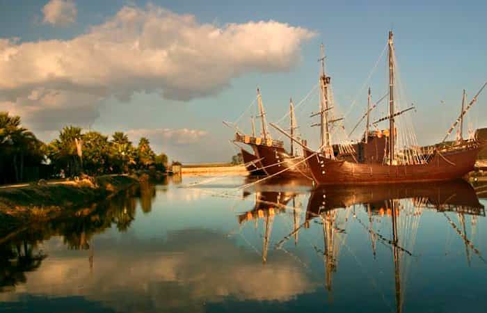 El Museo Muelle de las Carabelas en Palos de la Frontera, Huelva