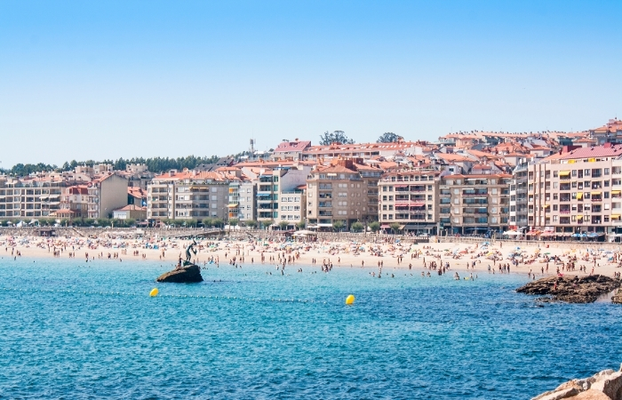 Playa de Silgar en Sanxenxo, Pontevedra
