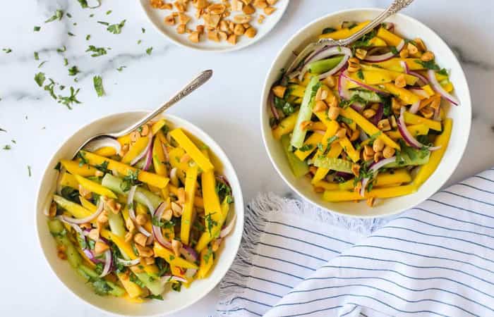 ensalada-de-mango-y-pepino Invitado celíaco: Ensalada de mango y pepino
