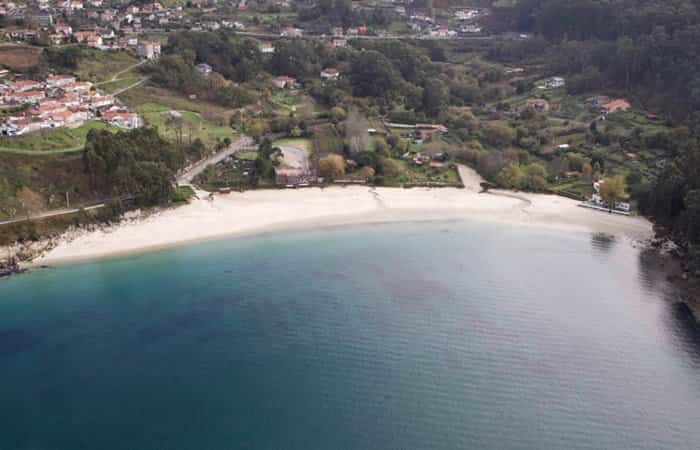 Playa de Mogor en Marín, Pontevedra
