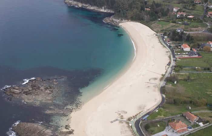 Playa de Portomaior en Bueu, Pontevedra
