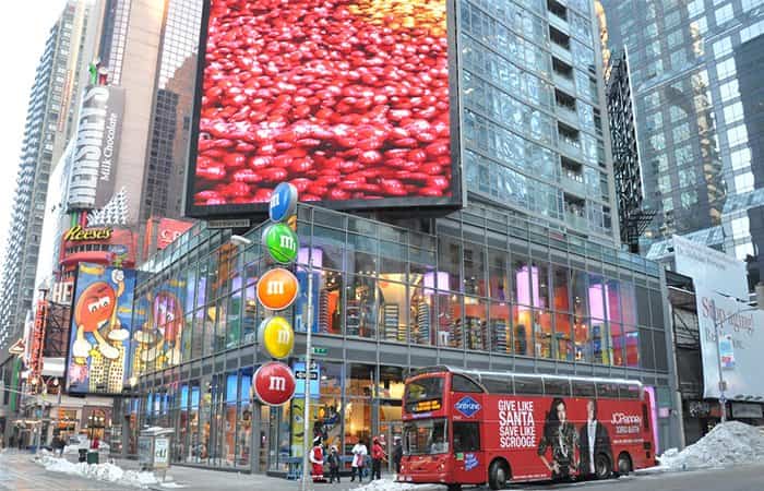 Fachada de M&M Store New York M&M Store New York