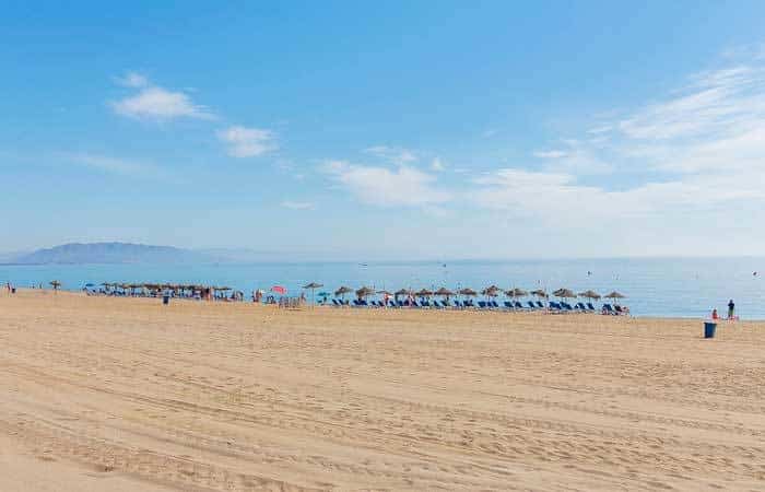 Playa Marina de la Torre en Mojácar, Almería