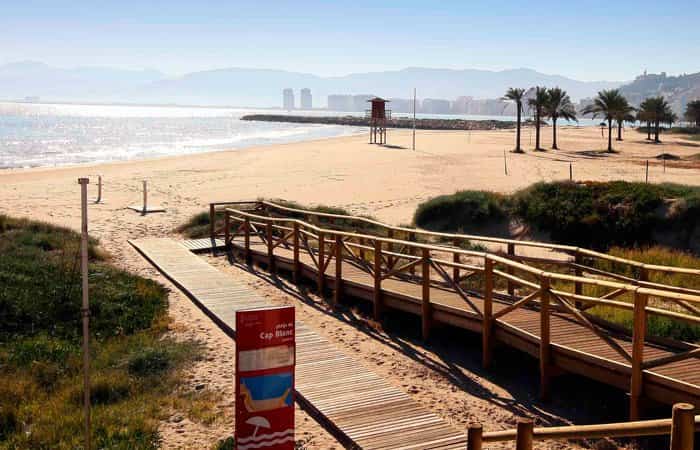 Playa Cap Blanc en Cullera, Valencia