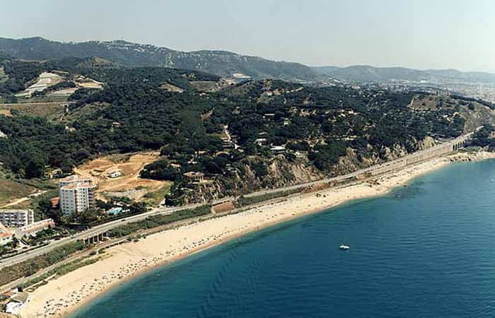 Playa El Morer en Sant Pol de Mar, Barcelona
