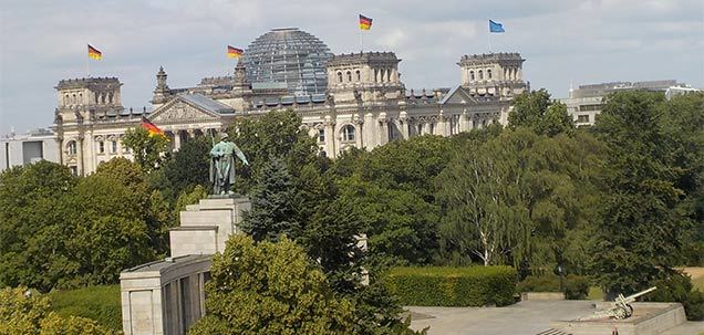 Vistas del Parlamento alemán en Berlín Parlamento alemán en Berlín