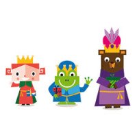 Tres-Reyes-Magos traen regalos