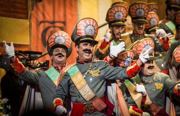Chirigota en los carnavales de Cádiz Carnavales de España: desfile en Cádiz