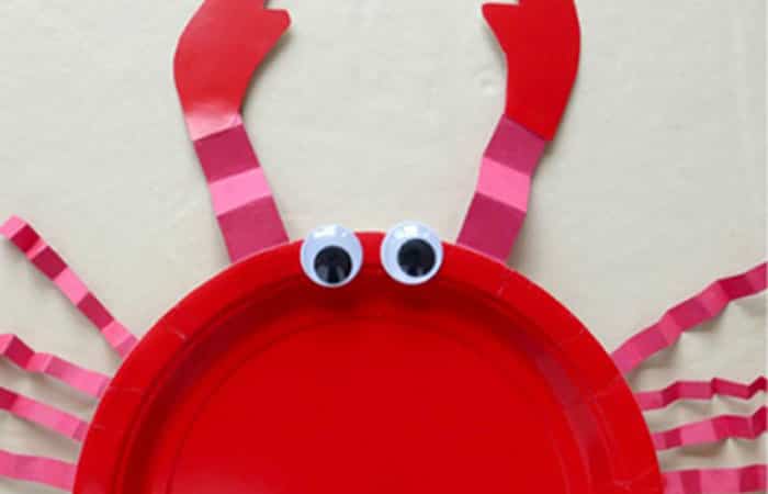 cangrejo-langosta-plato-desechable manualidades con platos desechables