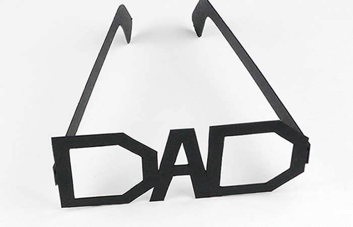 Manualidades con plantilla para el Día del Padre Manualidades con plantilla para el Día del Padre, gafas