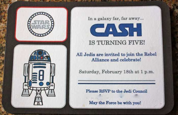 Decoración de Star Wars Decoración de Star Wars, invitaciones
