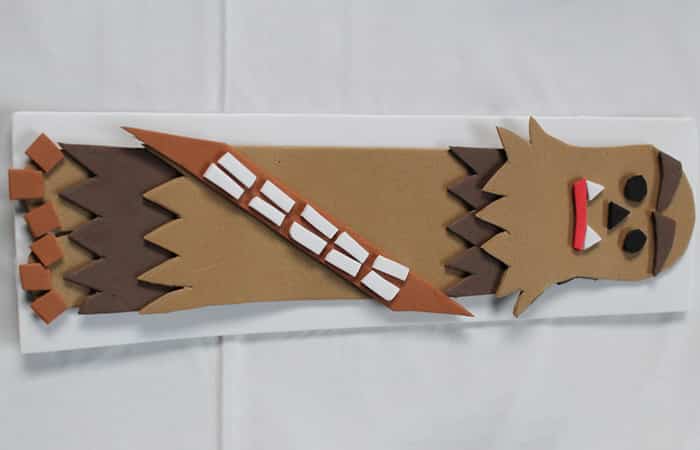 Manualidades-star-wars-marcapaginas-de-chewbacca Manualidades de star wars, marcapáginas de Chewbacca