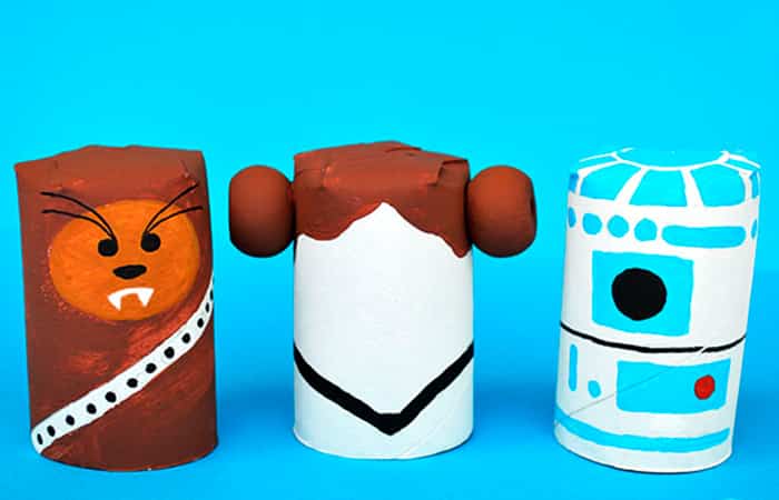 Manualidades-star-wars-personajes-con-tubos-de-papel-higienico Manualidades de Star Wars, personajes con tubos de papel higiénico