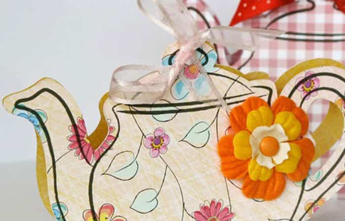tarjetas fáciles para el Día de la Madre Postal de té: tarjetas fáciles para el Día de la Madre