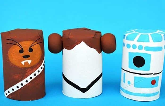 personajes: Star Wars Manualidades de Star Wars, personajes con tubos de papel higiénico