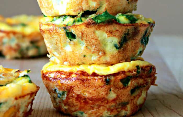 mini-frittata-de-espinacas Recetas con espinacas: Mini frittata de espinacas