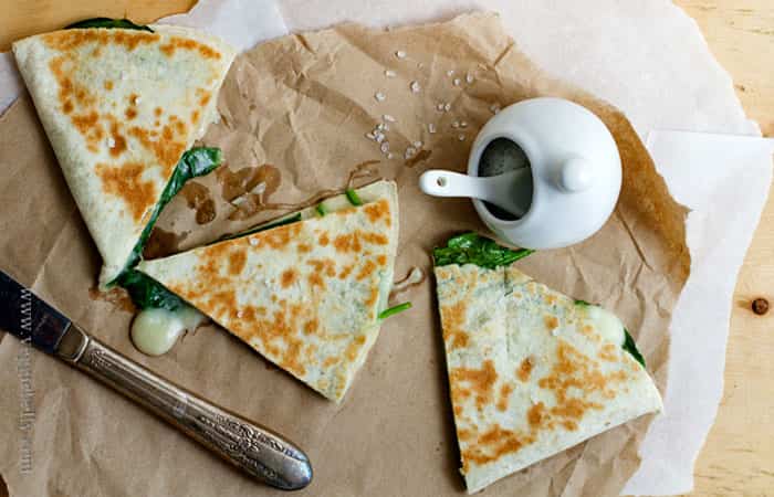 quesadillas-de-espinacas Recetas con espinacas: Quesadillas de espinacas