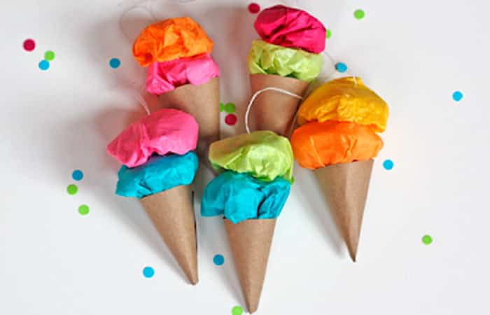 helados-de-papel Manualidades de verano: Heladitos de papel