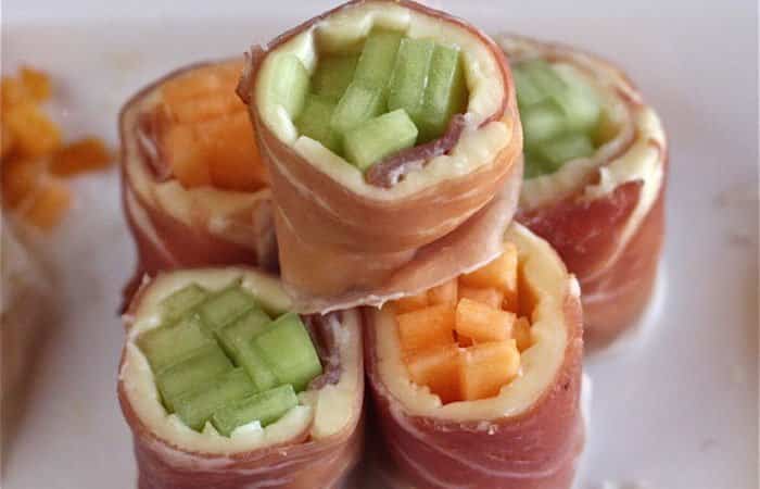 Sushi-de-melon Sushi de melón