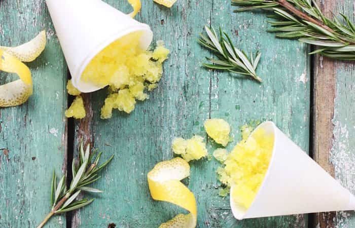 Granizados caseros de frutas. Limón Granizados caseros de frutas