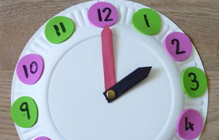 manualidad de reloj manualidad de reloj
