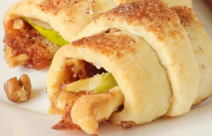 rollitos-de-manzana-y-canela Recetas de rollitos. Rollitos de manzana y canela