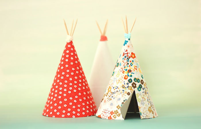 tipis manualidades de indios americanos