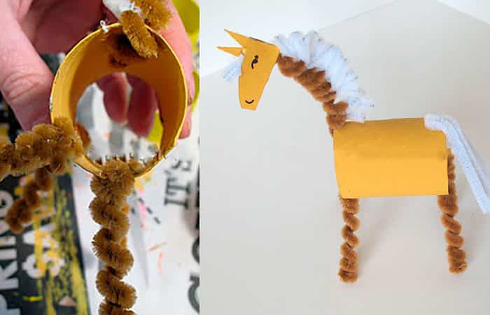 caballo-tubos-pape-higiénico tubos de papel higiénico