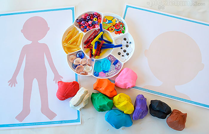 caras-decorar-plastilina decorar dibujos con plastilina: caras y cuerpos