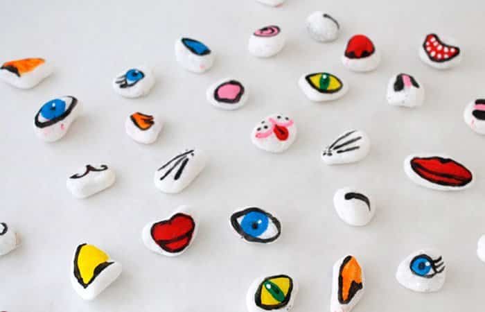 juegos de mesa hechos con piedras: puzle Mr. Potato