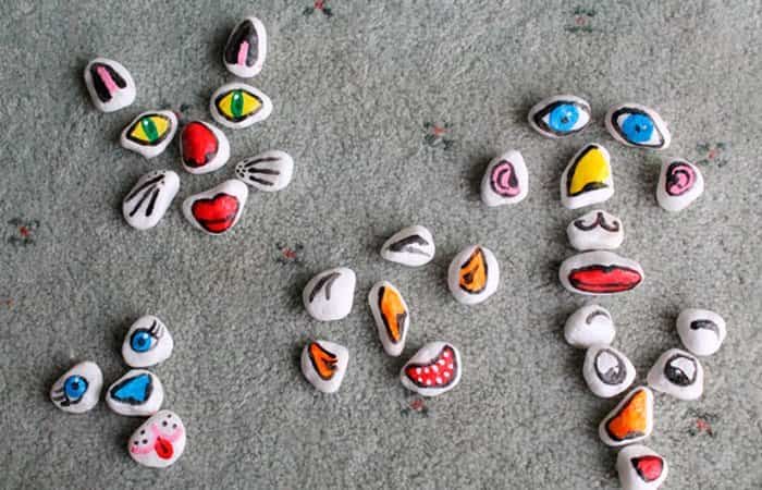 Juegos de mesa hechos con piedras: mr. Potato