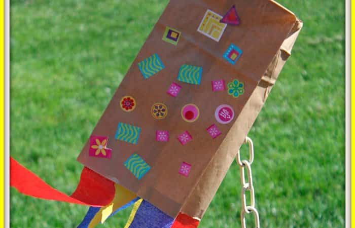 Cometas caseras con bolsas recicladas Cometas caseras con bolsas recicladas