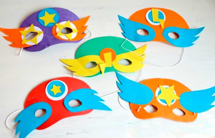 manualidades-de-superheroes-antifaces-de-superheroes Manualidades de superhéroes, antifaces