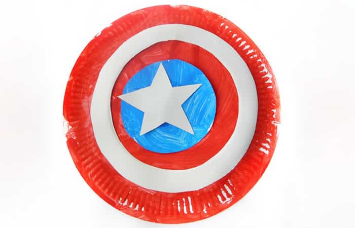 manualidades-de-superheroes-escudo-de-capitan-america Manualidades de superhéroes, escudo de Capitán América